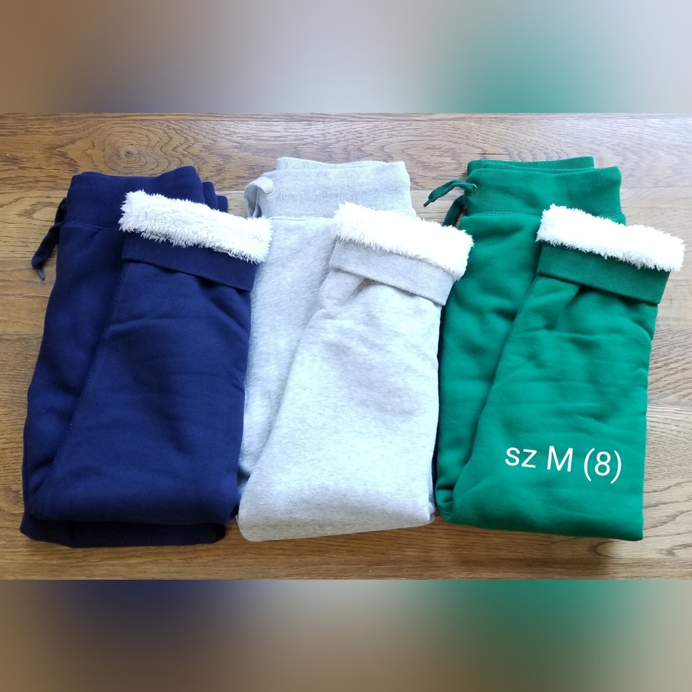 GAP Kids Sweatpants Trio - Navy, Gray, Green